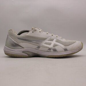 Asics White and Silver Athletic Shoes